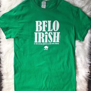 Buffalo Irish Jameson whiskey tee t-shirt green